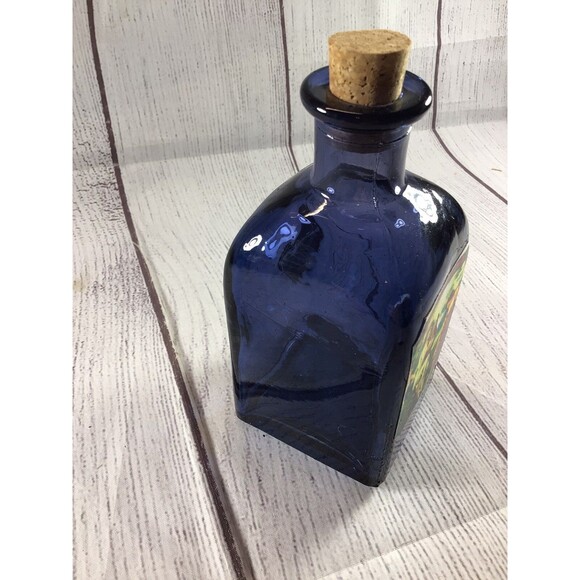 Vintage Sweet Antiques Blue Glass Bottle Radiana Advertising - Picture 2 of 7